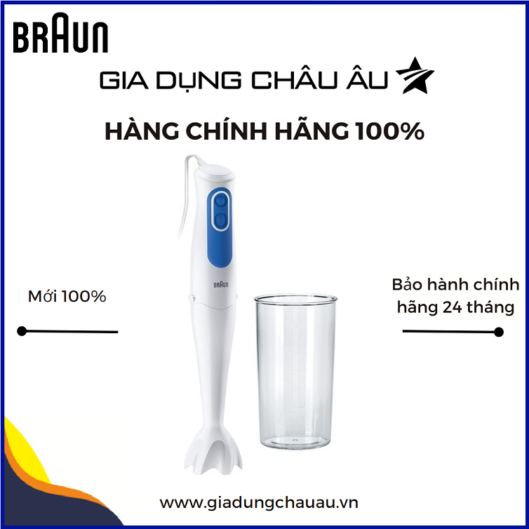 Máy xay cầm tay Braun MQ3000 Smoothie  - 700W - Bảo hành 1 đổi 1 trong vòng 24 tháng