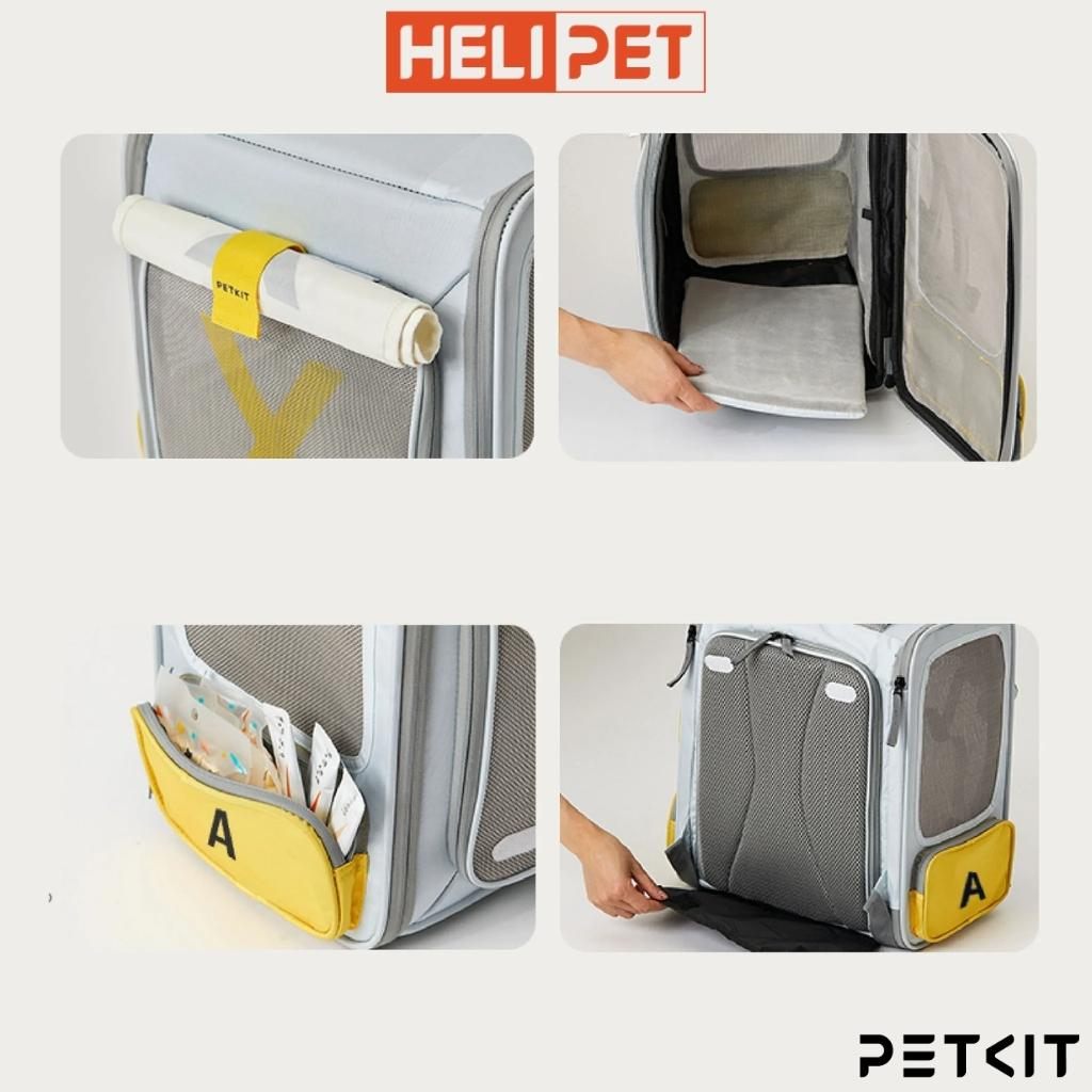 Balo Vận Chuyển Cho Thú Cưng, Balo Vải Cho Mèo, Chó, Thỏ Cao Cấp PETKIT Xzone - HeLiPet