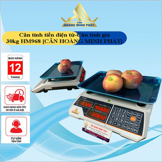 Cân Tính Tiền Điện Tử- Cân Điện Tử Bán Hàng Tiếng Việt 30kg/5g giá rẻ HM968. [ CÂN HOÀNG MINH PHÁT ]