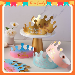 Vương Miện Giấy, Mũ Sinh Nhật HAPPY BIRTHDAY, Phụ Kiện Sinh Nhật Cho Bé