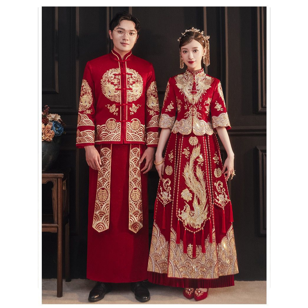 💥ORDER - Hỷ Phục - Váy Cưới Phong Cách Trung Hoa - Đồ Chú Rể💥