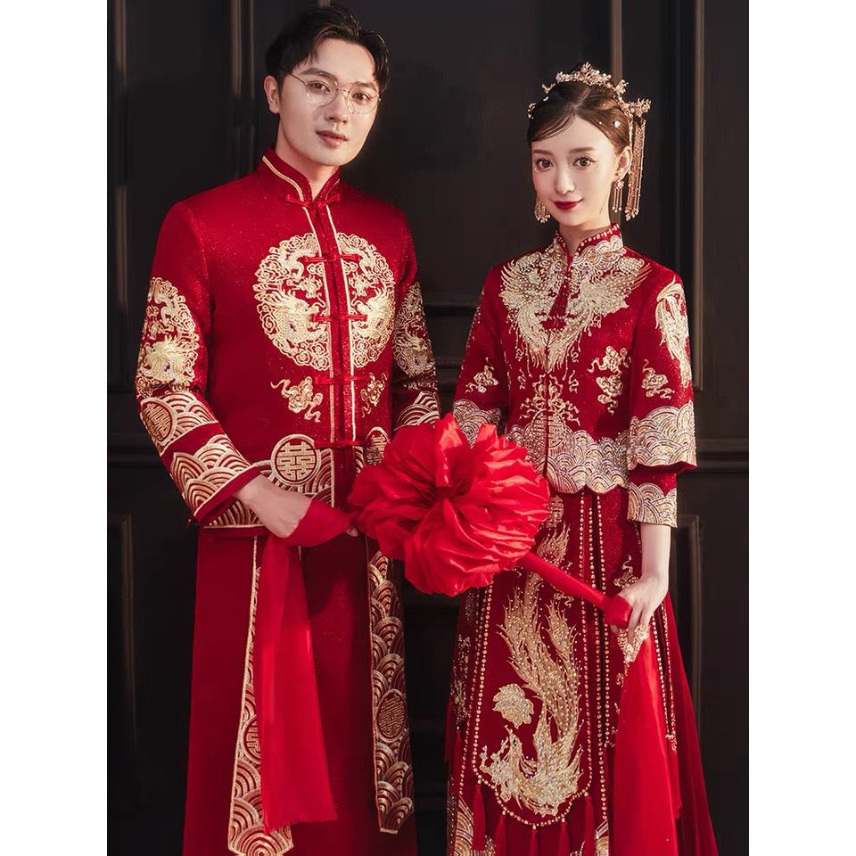 💥ORDER - Hỷ Phục - Váy Cưới Phong Cách Trung Hoa - Đồ Chú Rể💥