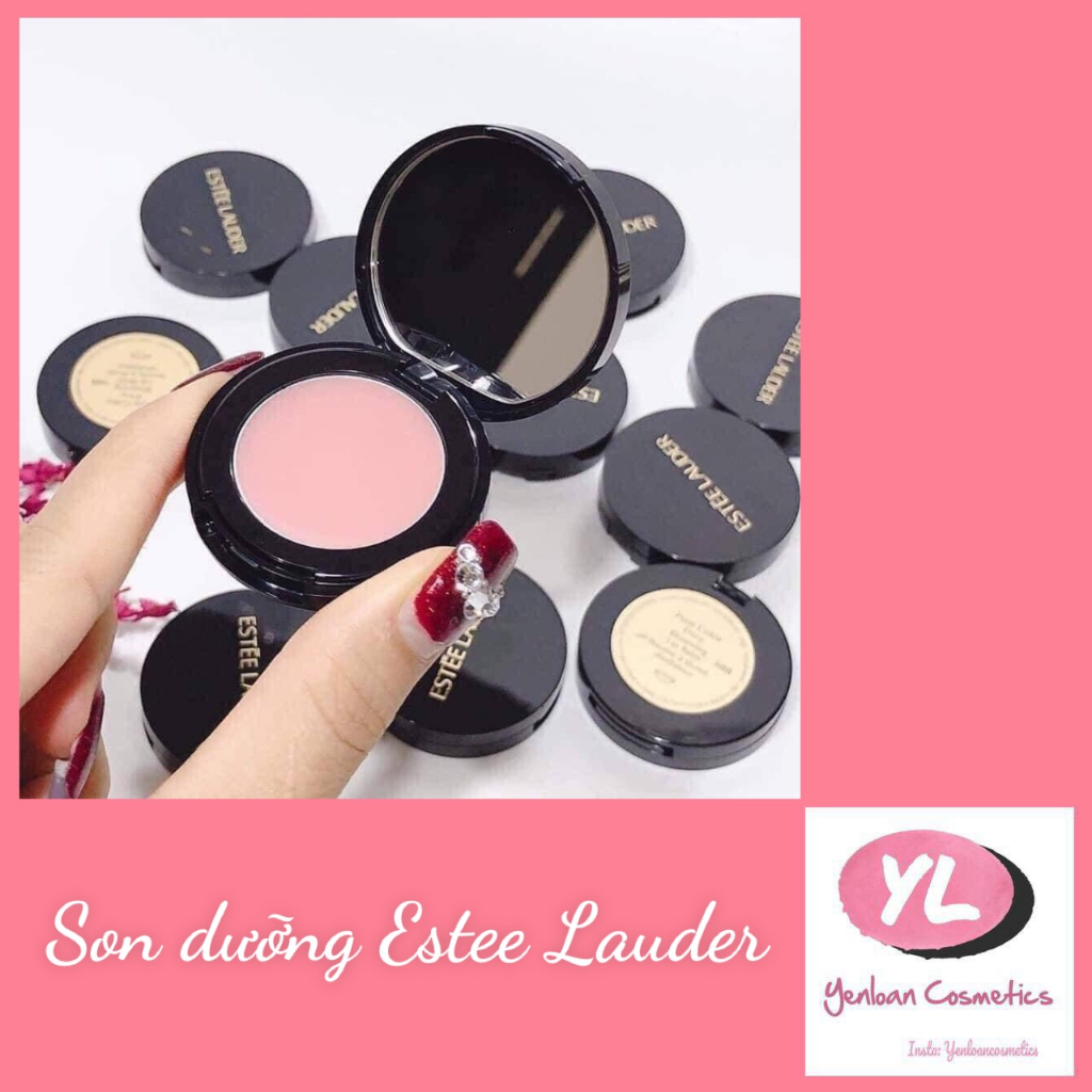 Son dưỡng Mini dạng hũ kèm gương mùi thơm kẹo ngọt Estee lauder