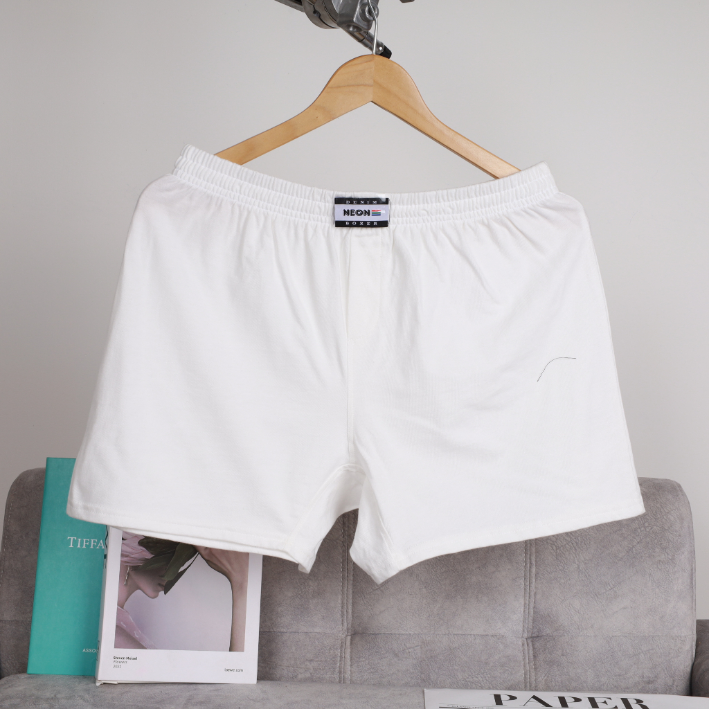 Quần Đùi Thun Boxer Nam Màu Trơn Neon Chất Vải Cotton Thấm Hút Mát Mẻ Mặc Dễ Chịu
