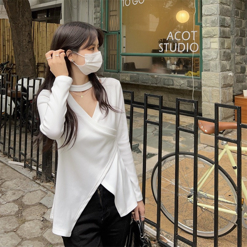 Áo thun BIGSIZE dài tay có dây cổ M9009 55-95KG