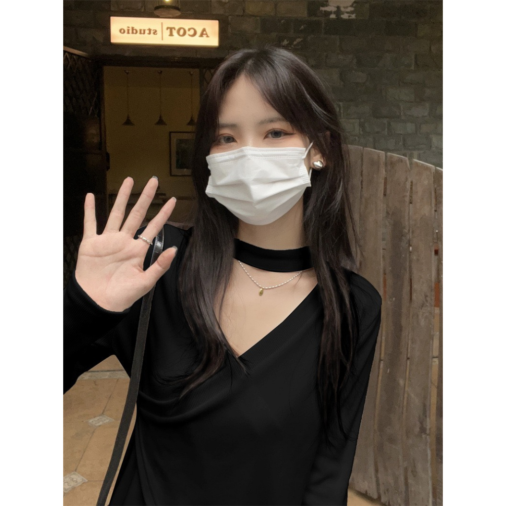 Áo thun BIGSIZE dài tay có dây cổ M9009 55-95KG