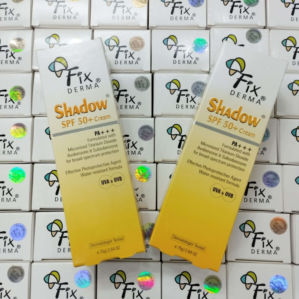 Kem Chống Nắng Fixderma Shadow SPF 30+ Gel và SPF 50+ Cream Cho Da Mặt PA+++ 75g chính hãng