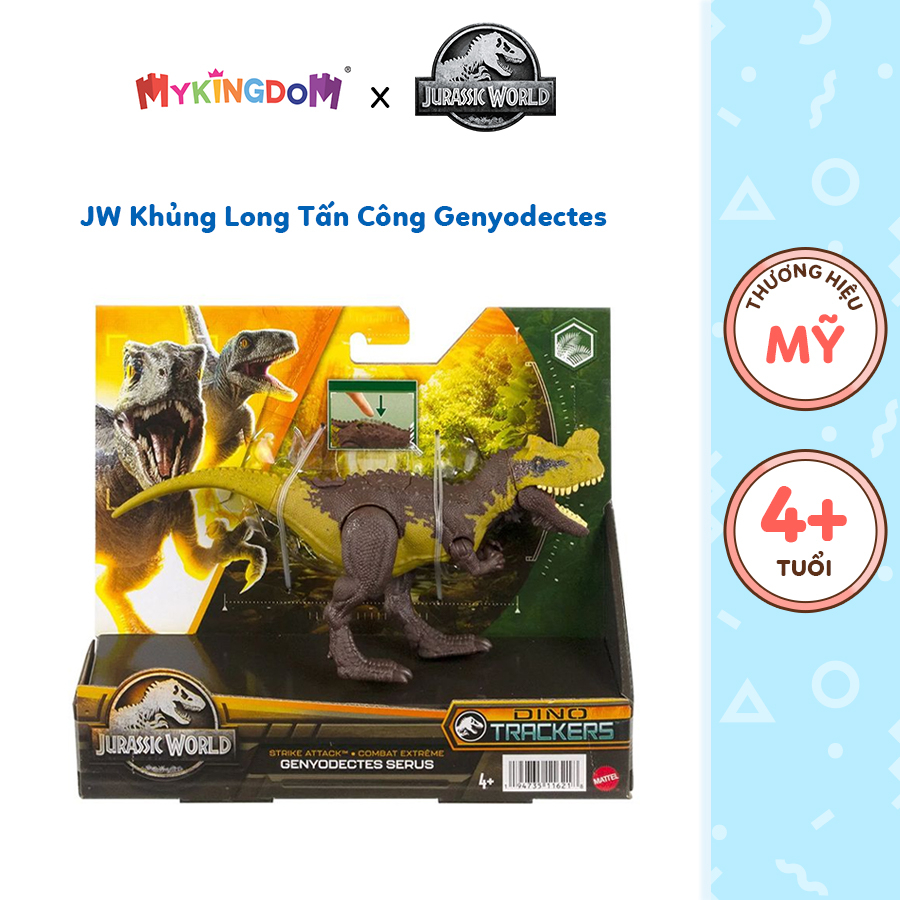 Đồ Chơi JURASSIC WORLD MATTEL Khủng Long Tấn Công Genyodectes HLN65/HLN63