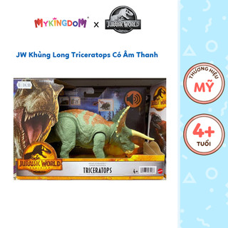 Đồ Chơi JURASSIC WORLD MATTEL Khủng Long Triceratops Có Âm Thanh HDX34/HDX17