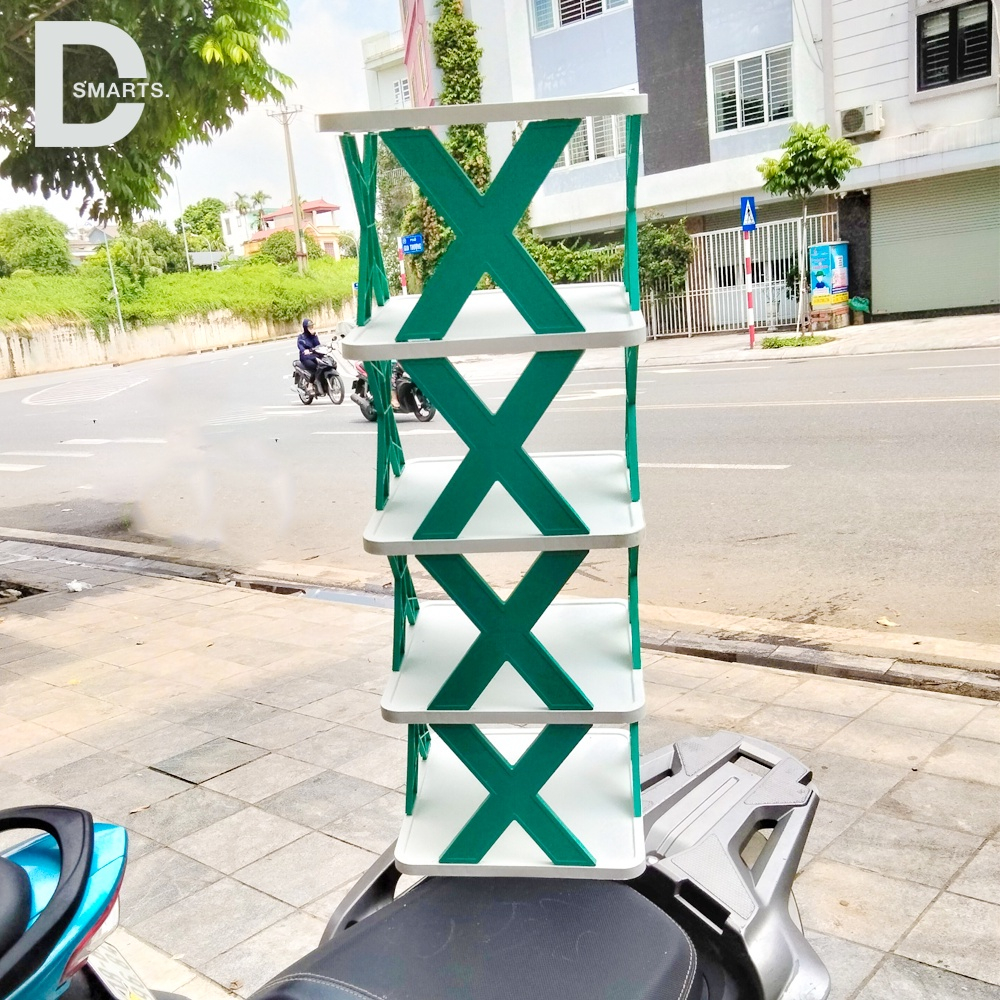 Kệ để giày dép chữ X thông minh có thể tháo lắp gấp gọn, kệ để đồ trang trí đa năng cao cấp - C2202