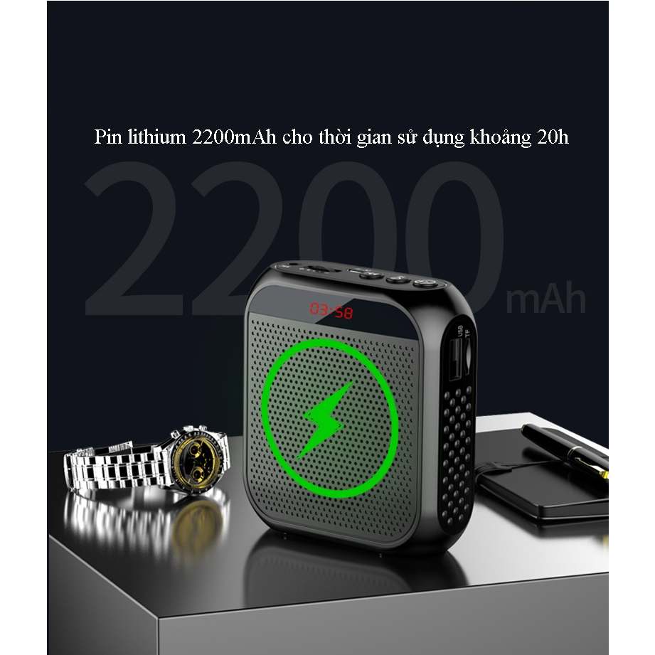 Loa Trợ Giảng Hi Fi S-17 Công Suất Lớn Pin Trâu hỗ trợ đài FM MP3 có dây dành cho giáo viên