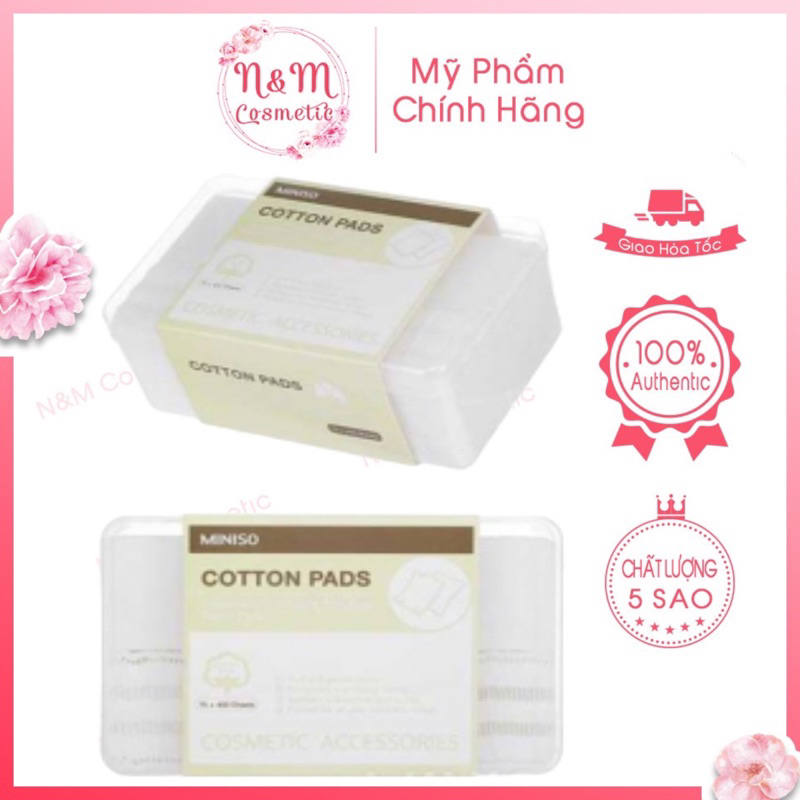 Bông tẩy trang Miniso 475 miếng