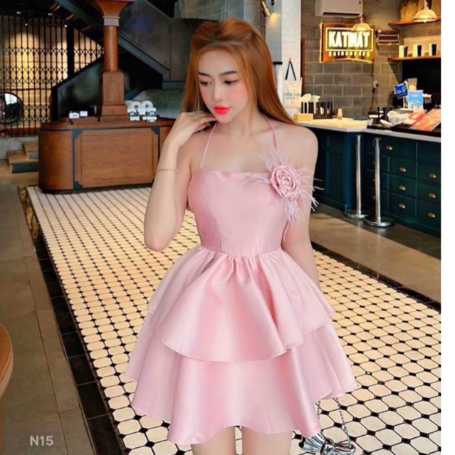 ĐẦM TAPTA HOA CÓ MÚT LÓT GAID000253