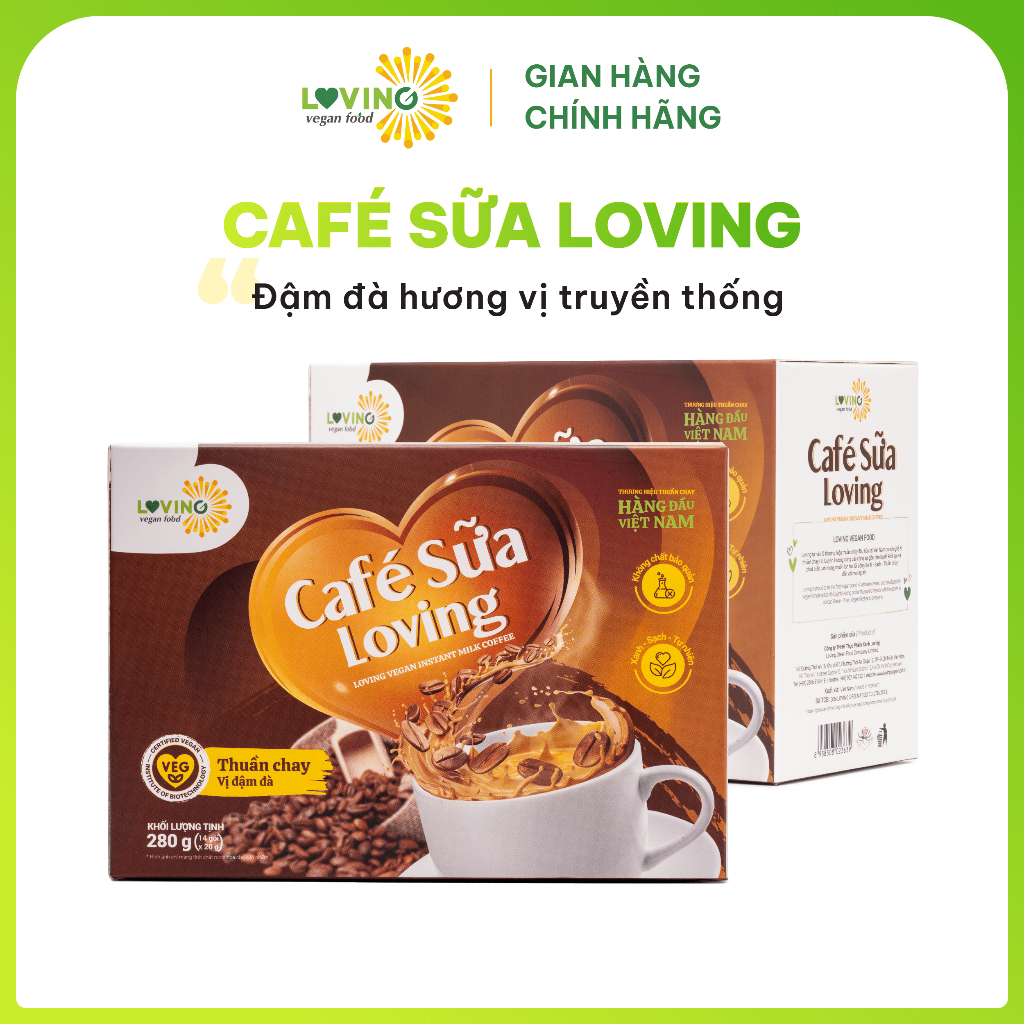 Cà Phê Sữa Loving Thuần Chay Hộp 280gram