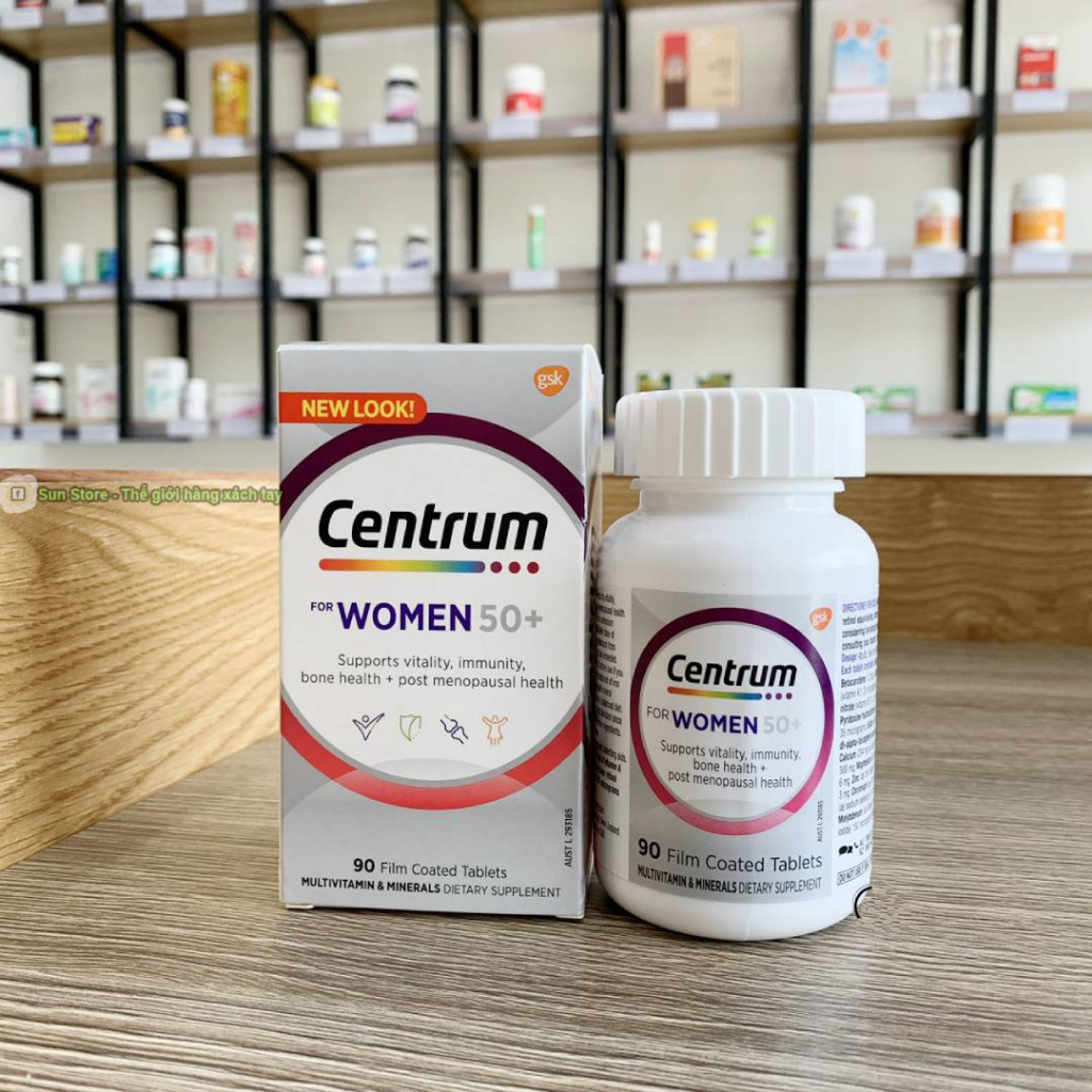 Vitamin Tổng Hợp Centrum For Women Cho Phụ Nữ Dưới 50 Tuổi 90 viên