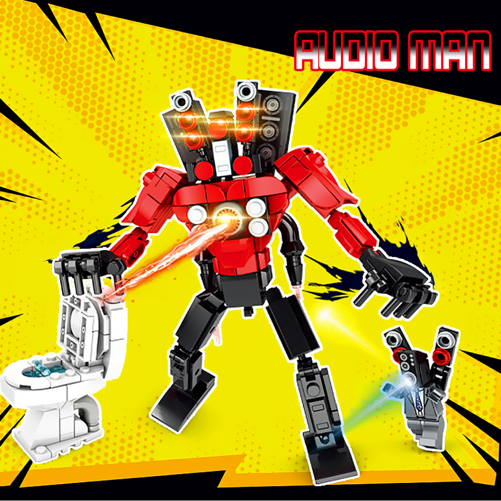 Đồ chơi lắp ráp Skibidi Toilet 99135 các nhân vật trong game Skibidi Toilet