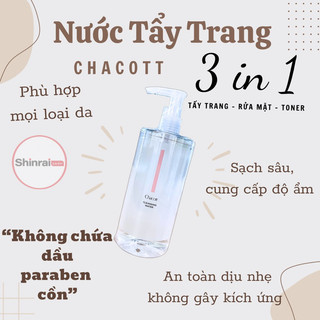 Nước tẩy trang Chacott mẫu mới 500ml