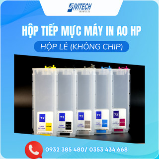 Hộp tiếp mực máy in A0 - Hp, Canon (không chíp)