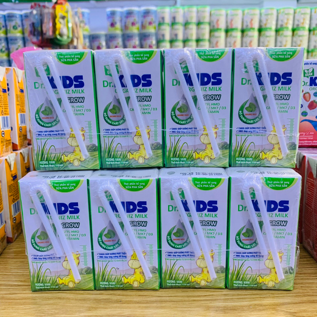 SỮA PHA SẴN DR KIDS GROW 110ML GIÚP XƯƠNG PHÁT TRIỂN, TĂNG CƯỜNG ĐỀ KHÁNG