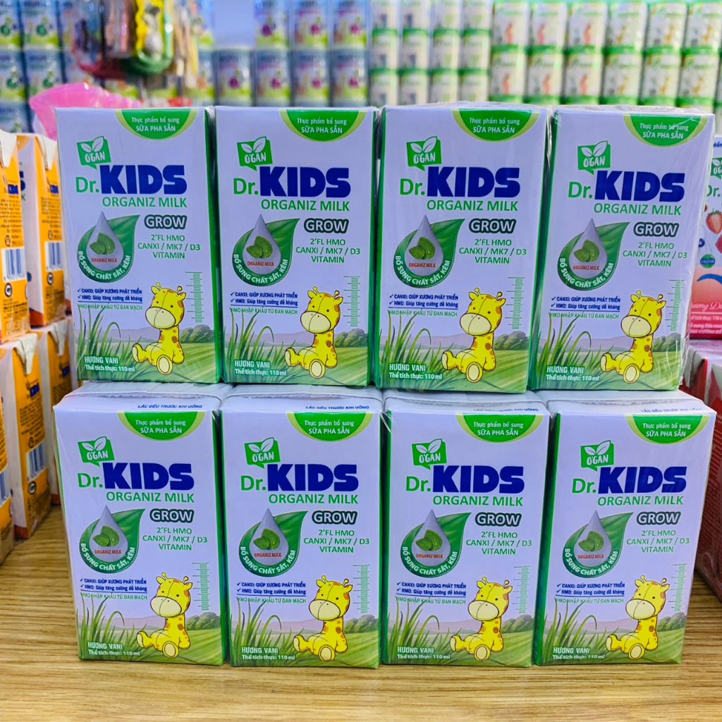 SỮA PHA SẴN DR KIDS GROW 110ML GIÚP XƯƠNG PHÁT TRIỂN, TĂNG CƯỜNG ĐỀ KHÁNG