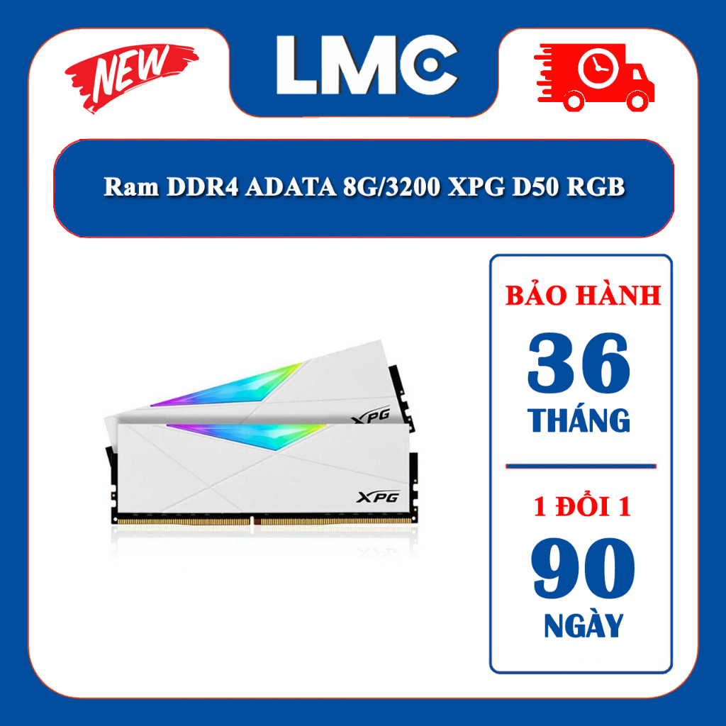 Ram DDR4 Adata 8G/3200 XPG Spectrix D50 RGB