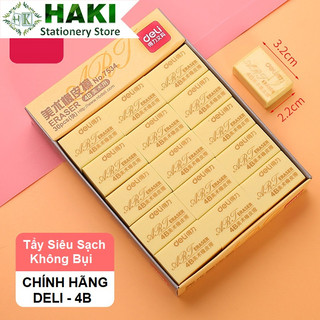 Tẩy bút chì DELI 2B 4B HAKI siêu sạch, gôm tẩy bút chì chất lượng cao tẩy sạch không bụi T01