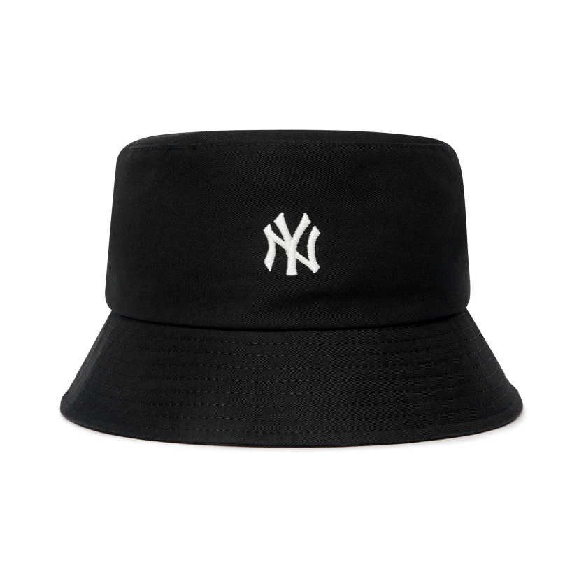 Mũ bucket MLB thêu logo NY vải cotton mềm mại đứng form phong cách Hàn Quốc
