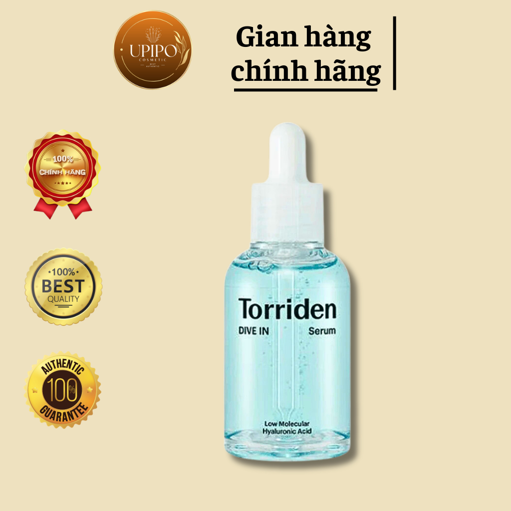 Serum DIVE IN TORRIDEN chứa axit hyaluronic phân tử thấp giúp giữ ẩm sáng bóng da giữ ẩm sâu bên trong