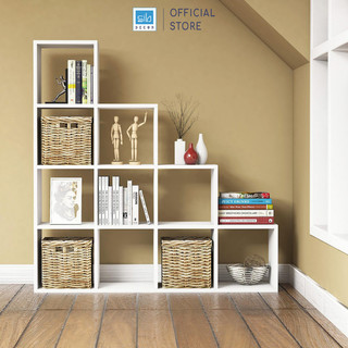 Tủ Sách Gỗ Bậc Thang Lớn SIB Decor Cho Phòng Khách, Phòng Làm Việc - KSG20