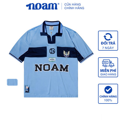 Áo thun Unisex Form rộng NOAM Uni Polo năng động cá tính - Màu xanh