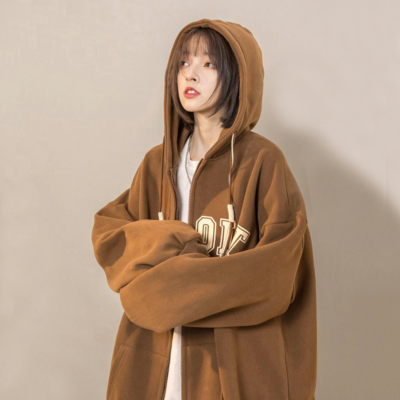 Áo khoác Hoodie Zip SUNPOINT Nam Nữ Ulzzang FKZ Unisex, Áo khoác nỉ form rộng mũ trùm đầu 2 lớp