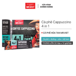 [Thùng cà phê hòa tan], 32 hộp cà phê MR.VIET Coffee