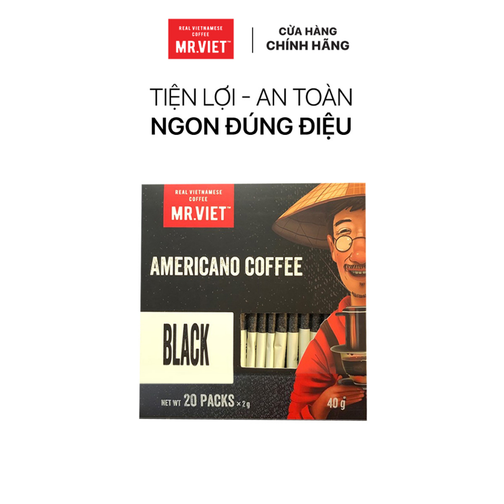 Cà phê hòa tan, cà phê đen Americano vị đậm đà - MR.VIET Coffee