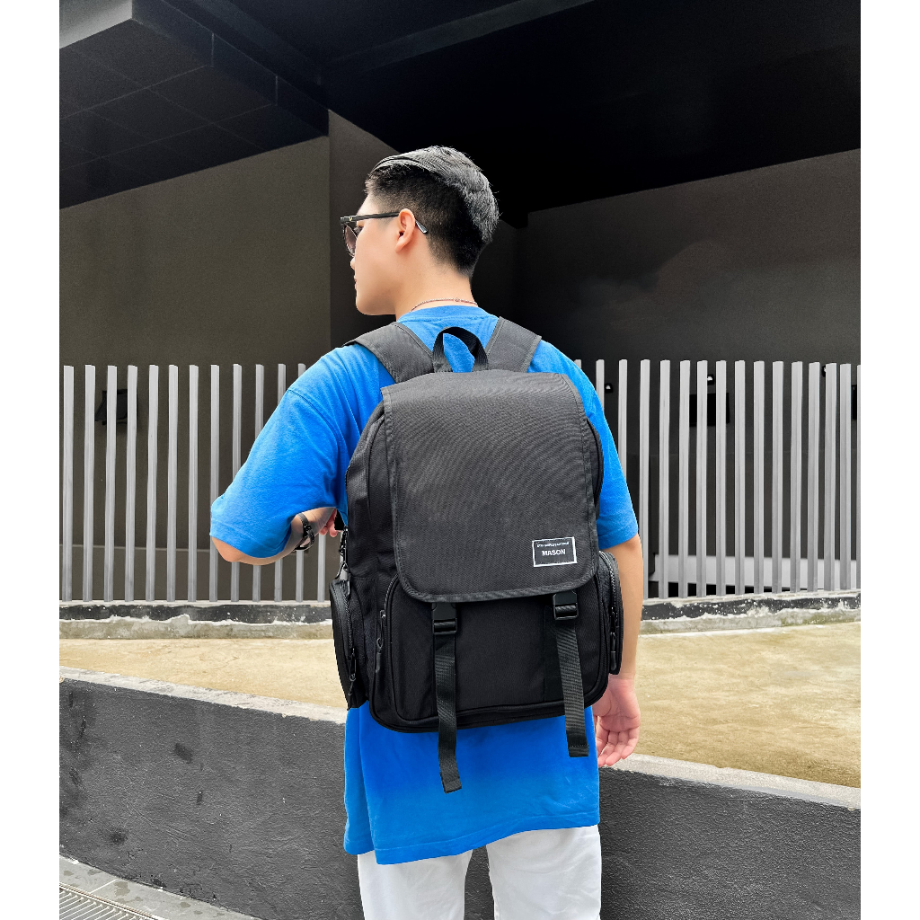 Balo nam nữ unisex đựng Laptop 15,6 inch chất vải chống nước cao cấp Grand Backpack thương hiệu MASON - M30