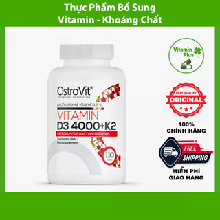  Thưc Phẩm Bổ Sung OSTROVIT VITAMIN D3 4000 + K2  110 viên  - Hỗ Trợ Xương Khớp Đề Kháng 