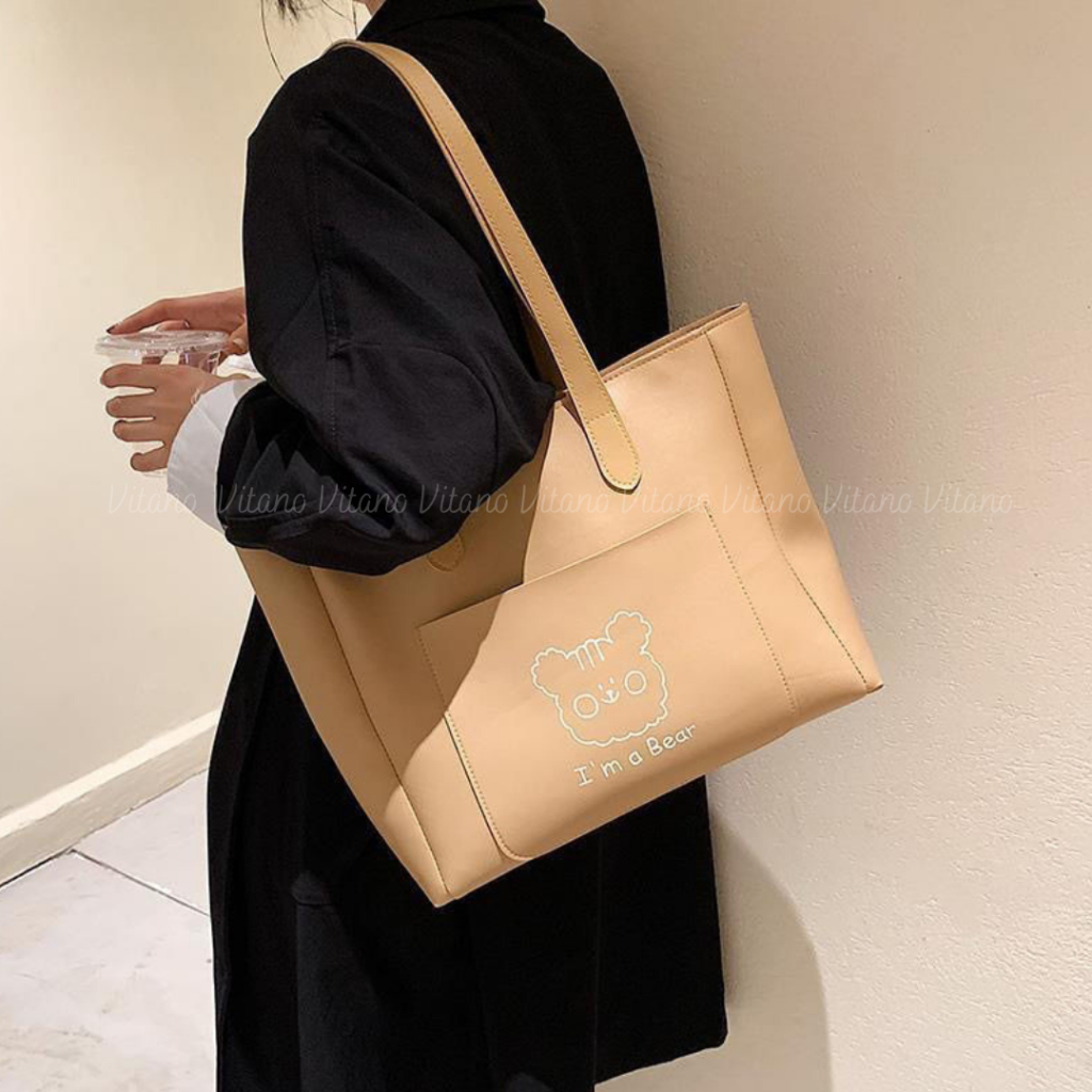 Túi công sở Vitano túi xách nữ da đẹp cao cấp đeo vai kẹp nách đi chơi đi làm TX42