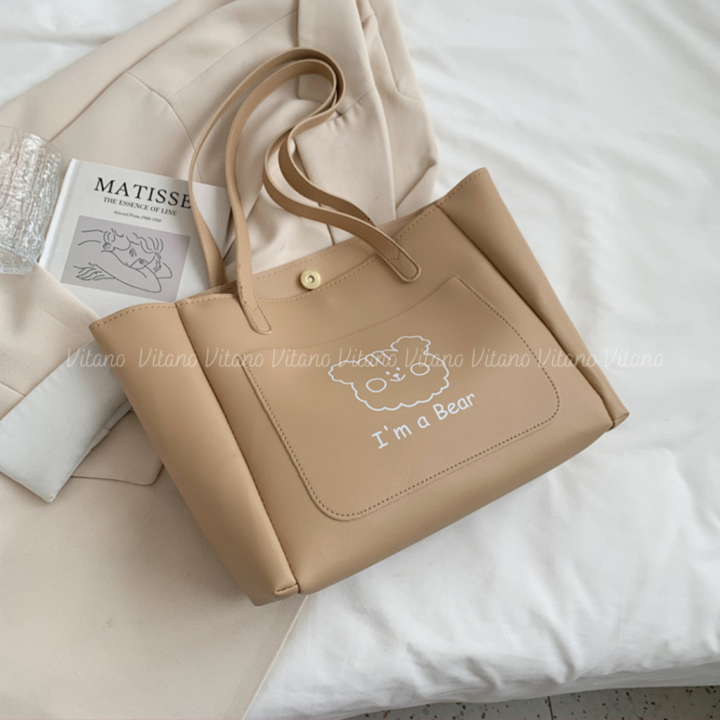 Túi công sở Vitano túi xách nữ da đẹp cao cấp đeo vai kẹp nách đi chơi đi làm TX42