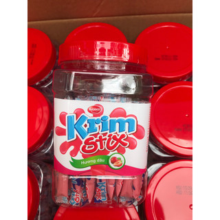 Kẹo Que Mềm Krim Stix Vị Dâu (Hộp 100 que)