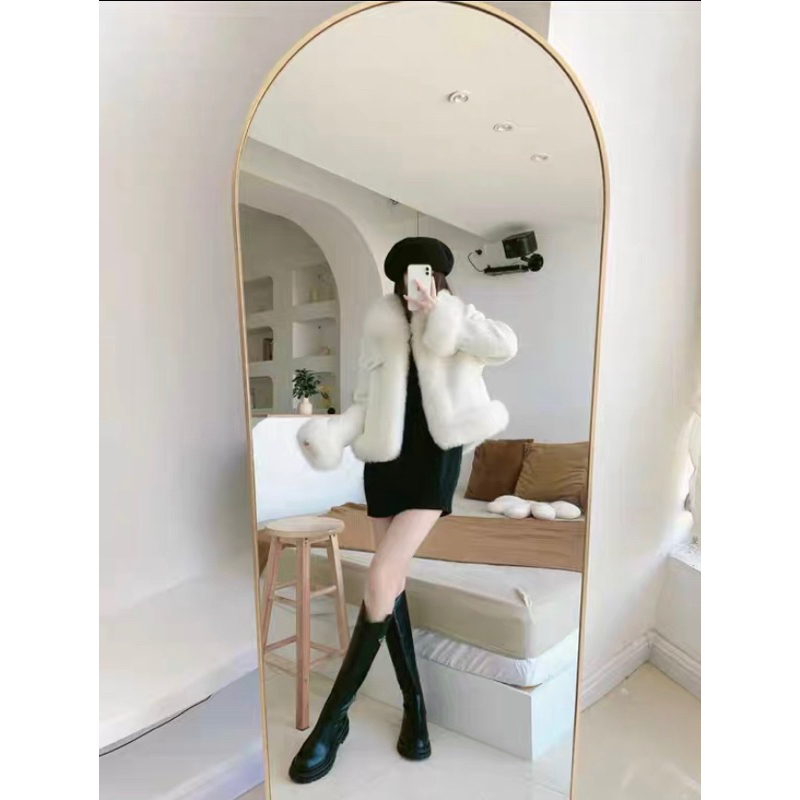 🌷 Áo dạ tweed phối lông áo lông giả Cáo siêu ấm cho bạn gái 2023