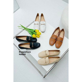 BÚP BÊ NAGASHOES PHỐI KHÓA XOẮN GÓT MẠ VÀNG 3P NAB60