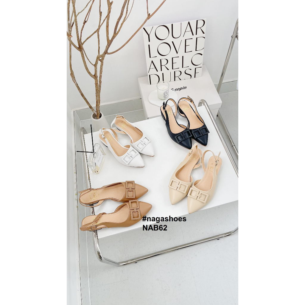 BÚP BÊ NAGASHOES MŨI NHỌN 2 KHÓA VUÔNG 2P NAB62