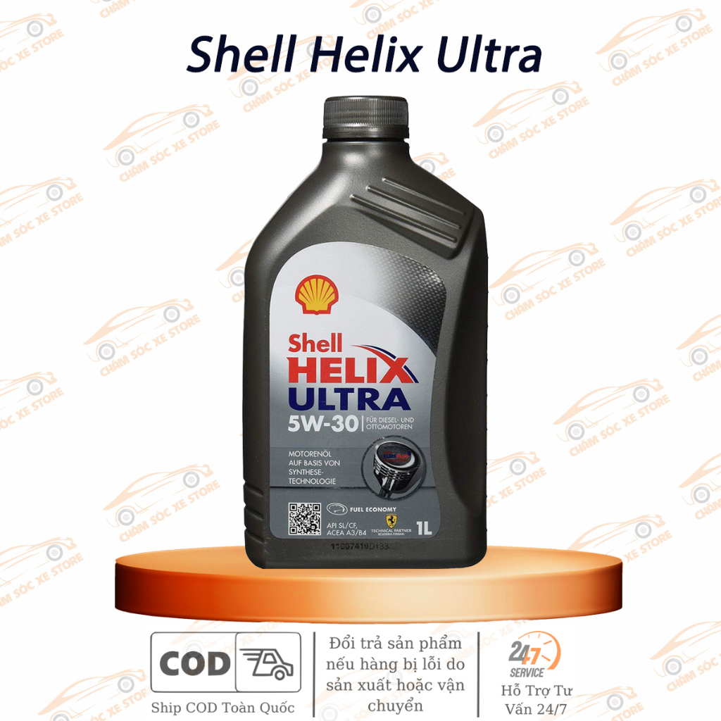 Dầu Nhớt Cho Xe Ga Shell Helix Ultra 5W30 , 5W40 1L