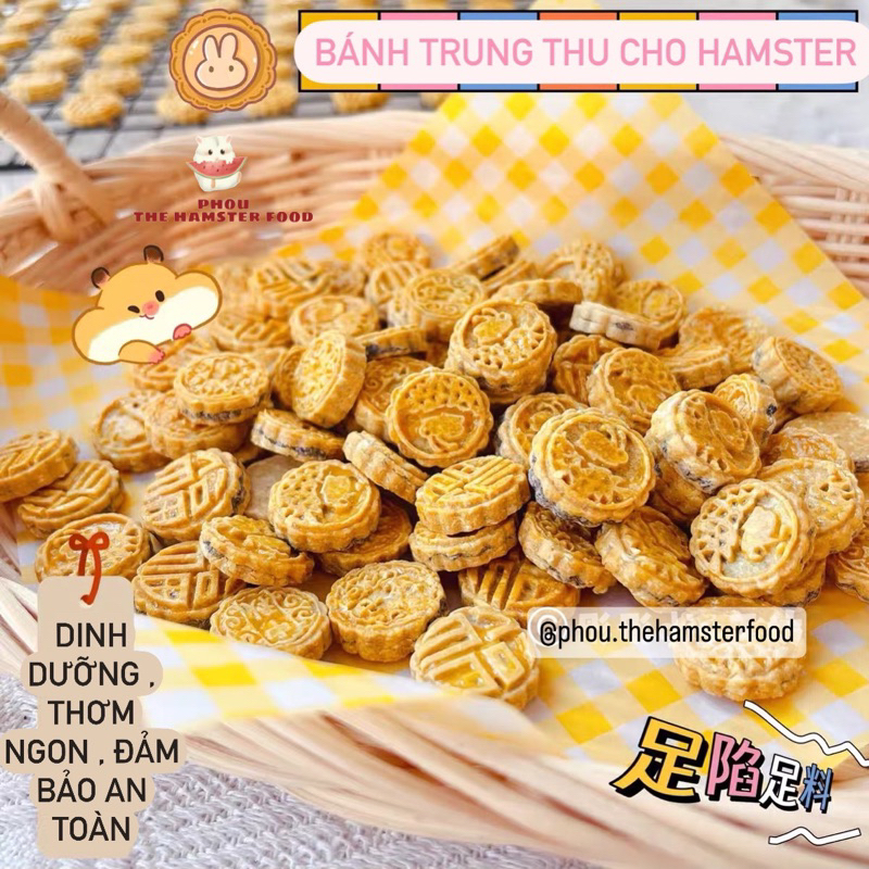 Bánh mài răng hình bánh trung thu cho hamster