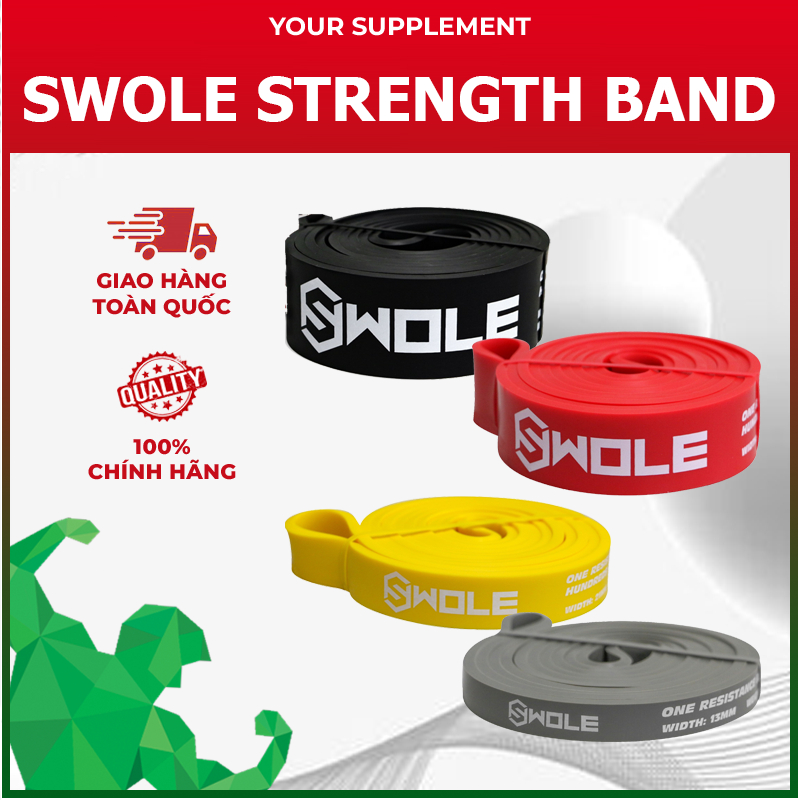 SWOLE Strength Band - Dây Kháng Lực  Đa Năng, Hỗ Trợ Tập Luyện Thể Thao SWOLE