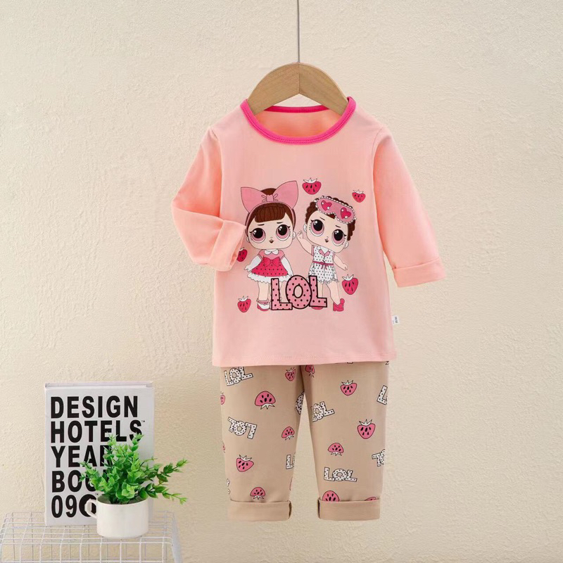 Bộ cotton bé gái cao cấp nhiều mẫu