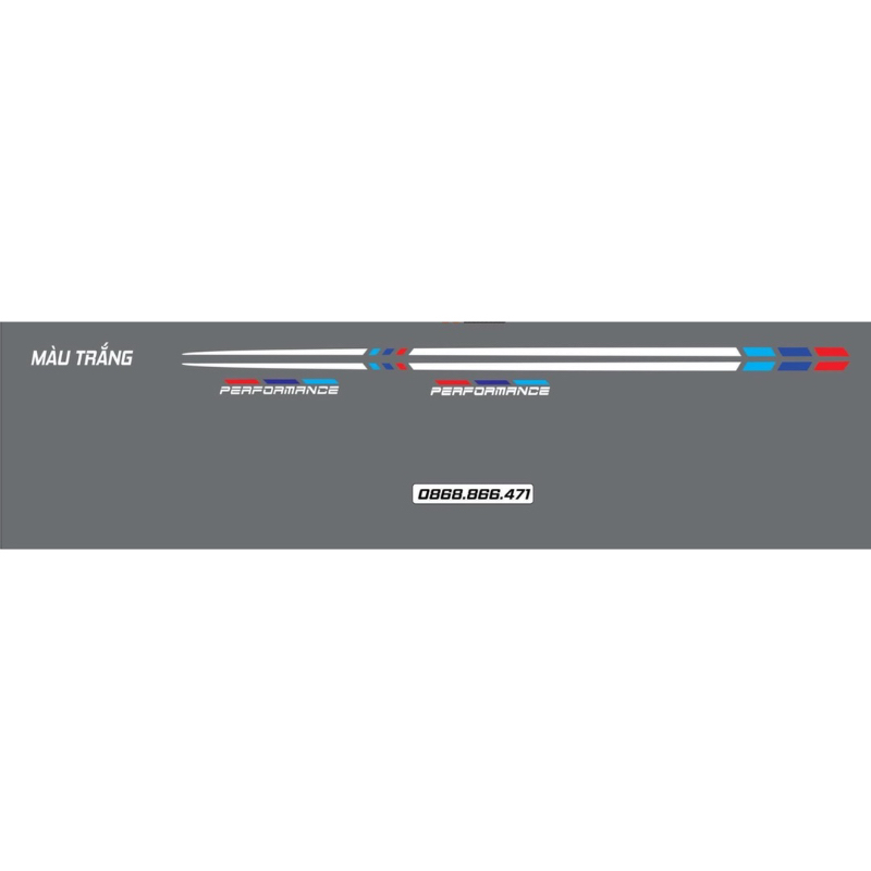 Tem sườn ô tô - Tem xe Innova - Tem PVC 3 lớp cao cấp không thấm nước chống phai màu