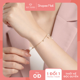 Lắc tay vàng 14k llf285 huy thanh jewelry