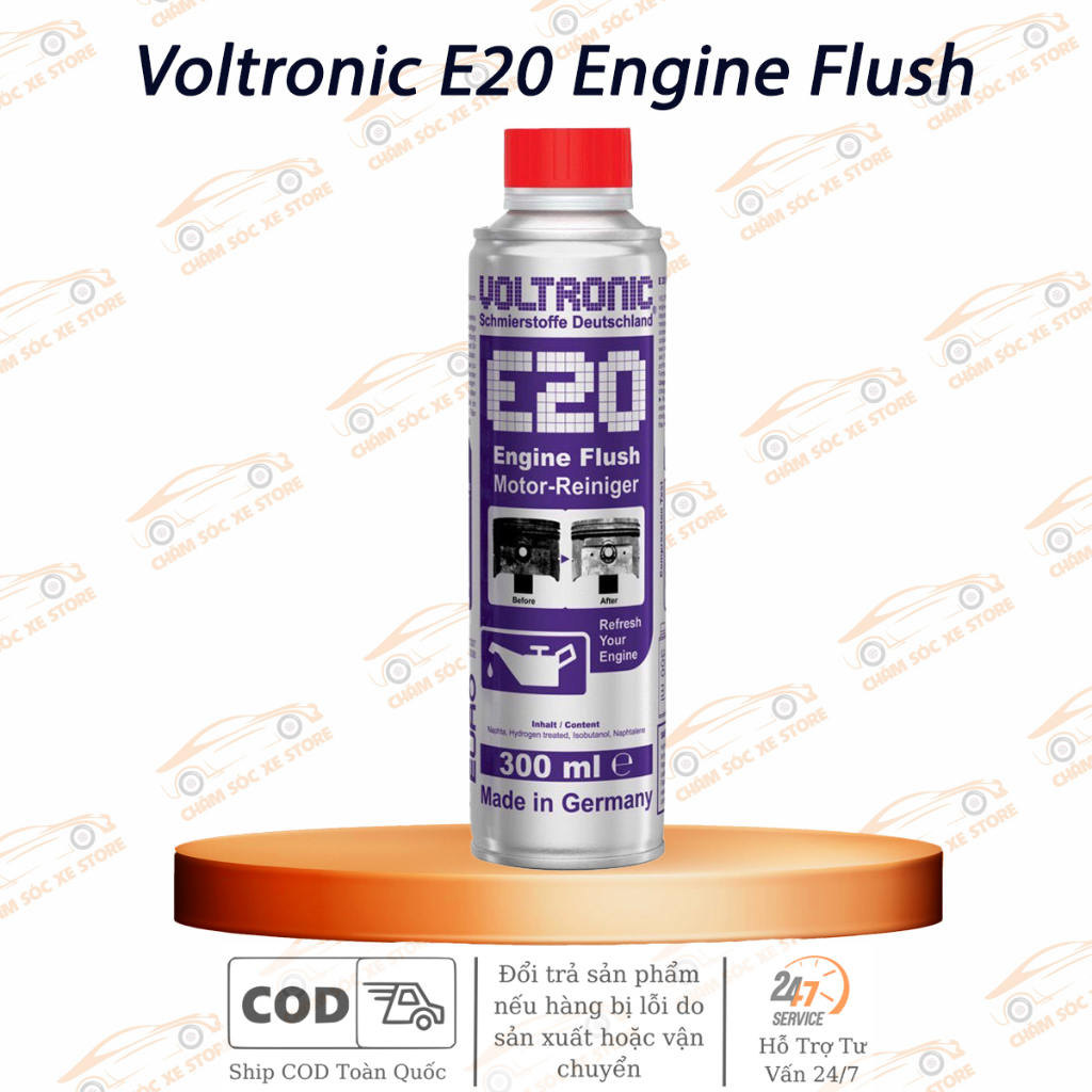 Phụ Gia Súc Rửa Động Cơ Voltronic E20 300ML