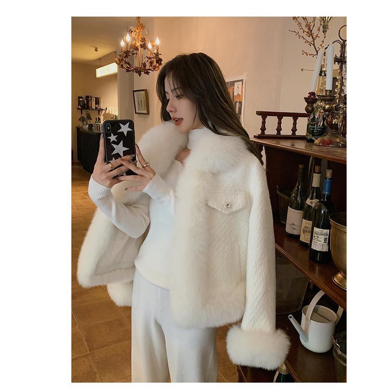 🌷 Áo dạ tweed phối lông áo lông giả Cáo siêu ấm cho bạn gái 2023