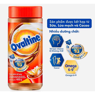 Bột Cacao Lúa Mạch Ovaltine - Hũ 400g Date 12/2025